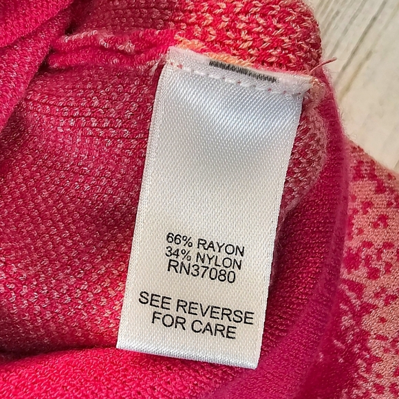 Caché Colorblock Knit Midi Dress Ombre Gradient Bodycon Resort Vacation XS - Picture 13 of 14